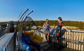 Фото номера Апартаменты с террасой Апарт-отели Panorama Apart-Hotel г. Каменец-Подольский 15